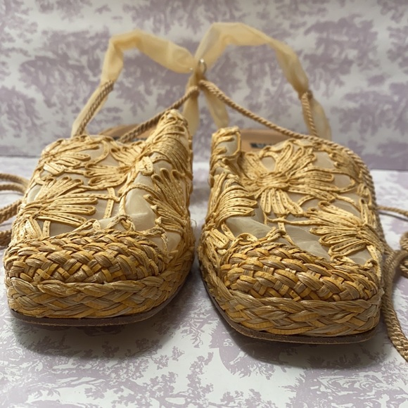 Stuart Weitzman lace up espadrilles size 9B - Picture 14 of 15